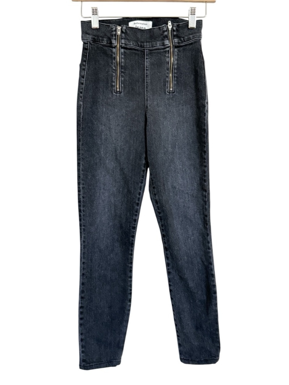 Reformation Krista High Waist Zip Skinny Jeans – Avalon Wash Women’s Size 24